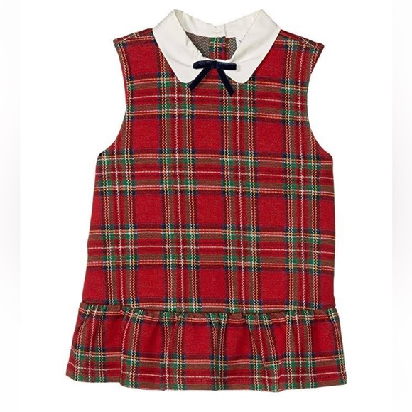 Janie and Jack Other - Janie and Jack plaid sleeveless peplum top